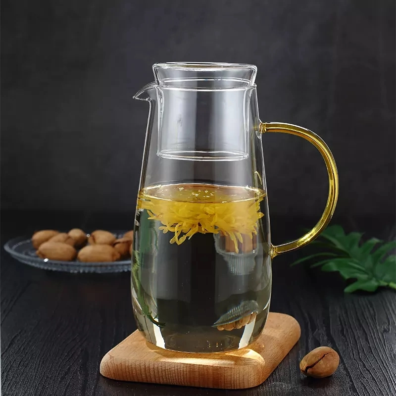 1300ml 43.4oz Household Juice Coffee Luxury Dinner Drinking Glass Water Jug