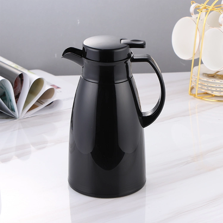 Glass Liner Vacuum Jug Colorful Tea Flask Plastic Coffee Pot with Handle