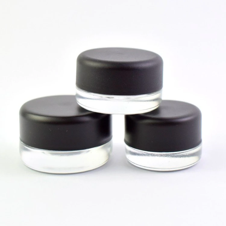 Round Clear Cream Glass Jars for Cosmetics Extract