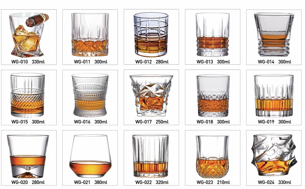 9oz Custom Logo Engraved Suqare Thick Bottom Drinking Glass Rock Whisky Tumbler for Bar Party