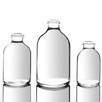 Прозрачная стеклянная бутылка