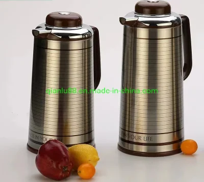 Супервысококачественный термочайник для чая/кофе объемом 1,0 л/1,3 л/1,6 л/1,9 л из металла/стали/железа с розовым стеклянным наполнителем