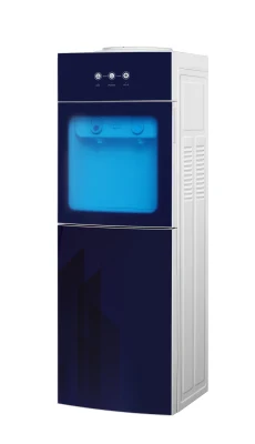 Диспенсер для горячей и холодной воды из закаленного стекла с холодильным шкафом