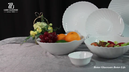 Высококачественная миска из белого опалового стекла в форме сердца диаметром от 6 до 7 дюймов, пригодная для использования в микроволновой печи, для супов и салатов.